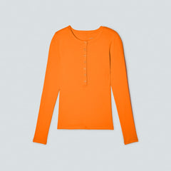 womens-pima-rib-long-sleeve-henley-turmeric