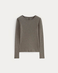 womens-supima-rib-long-sleeve-crew-heathered-fatigue | alt
