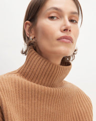 womens-felted-merino-funnel-pullover-deep-camel | alt