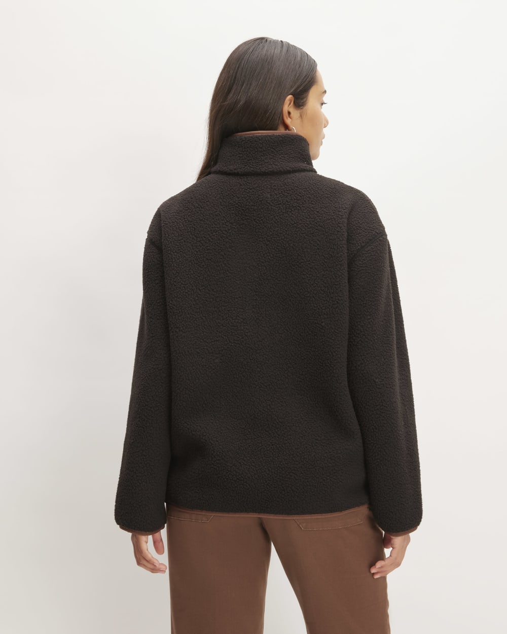 womens-renew-fleece-oversized-half-zip-black