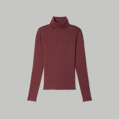 womens-supima-rib-turtleneck-brandy | alt