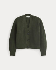 womens-organic-cotton-relaxed-cardigan-dark-green | alt