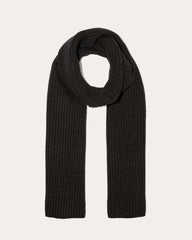 womens-wool-waffle-scarf-black | primary