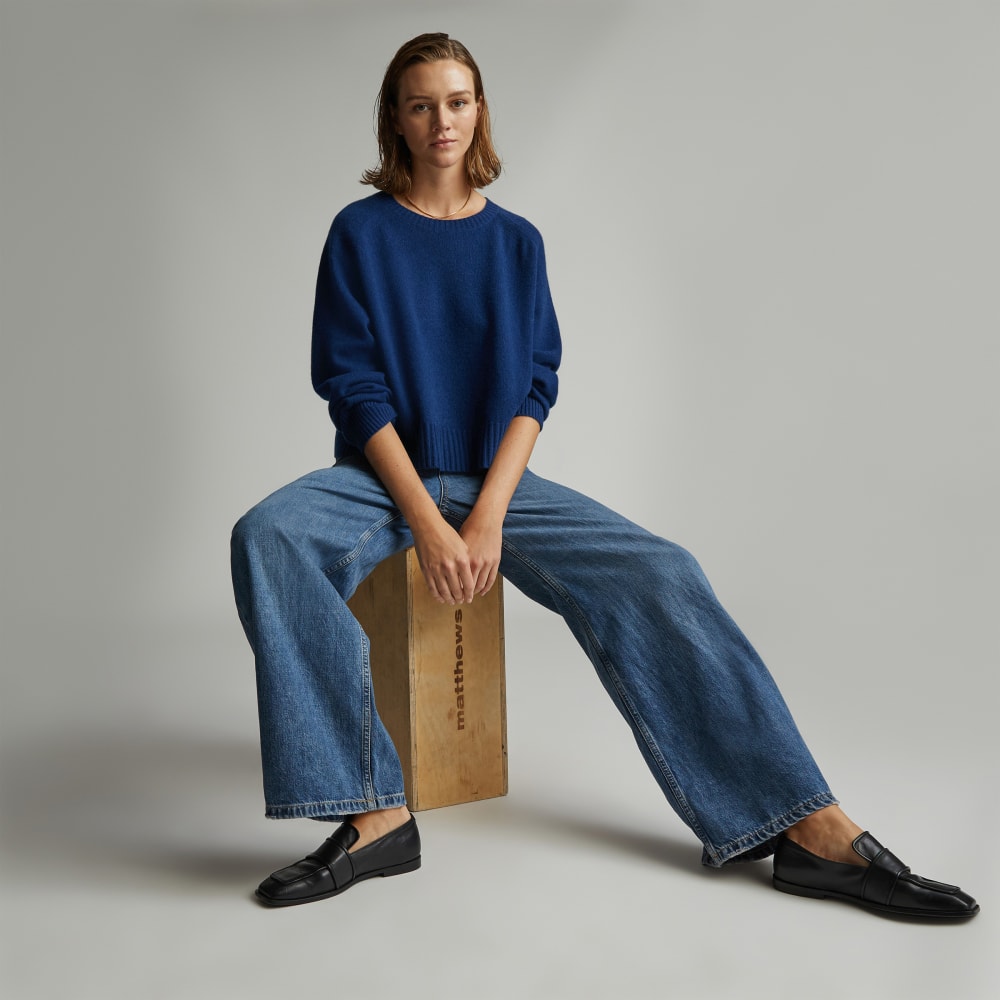 womens-recashmere-cropped-crew-sweater-navy-bone