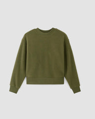 womens-renew-fleece-oversized-crew-kalamata | alt