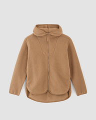 womens-renew-fleece-full-zip-hoodie-tigers-eye-brown | alt