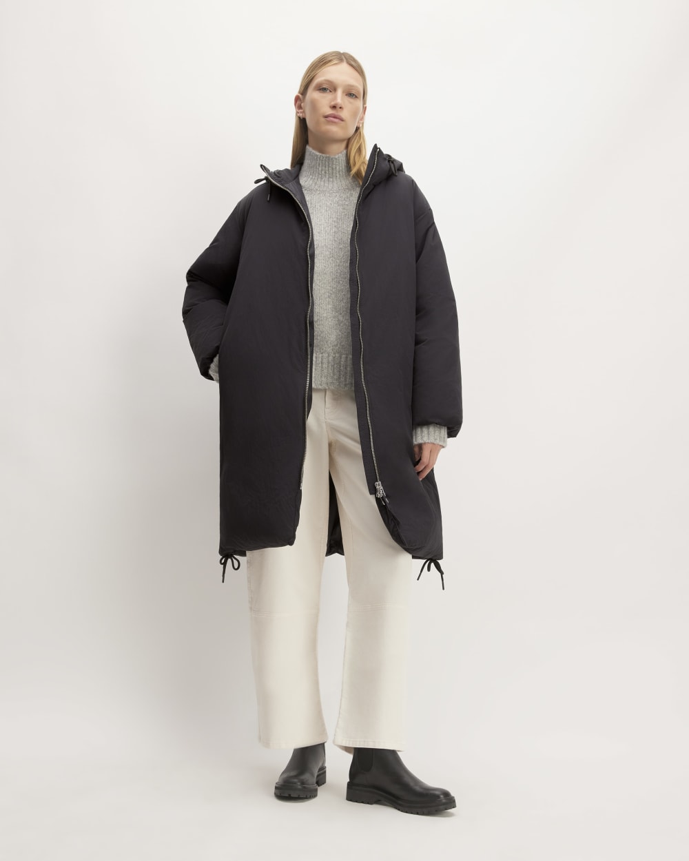 womens-long-redown-puffer-jacket-black | primary