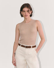womens-lurex-merino-ribbed-tank-gold | primary