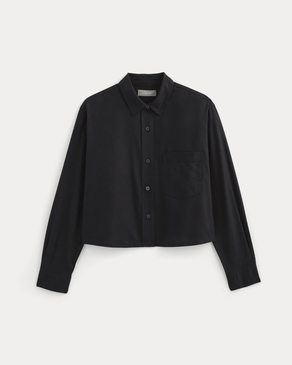 womens-silky-cttn-cropped-shirt-black | alt