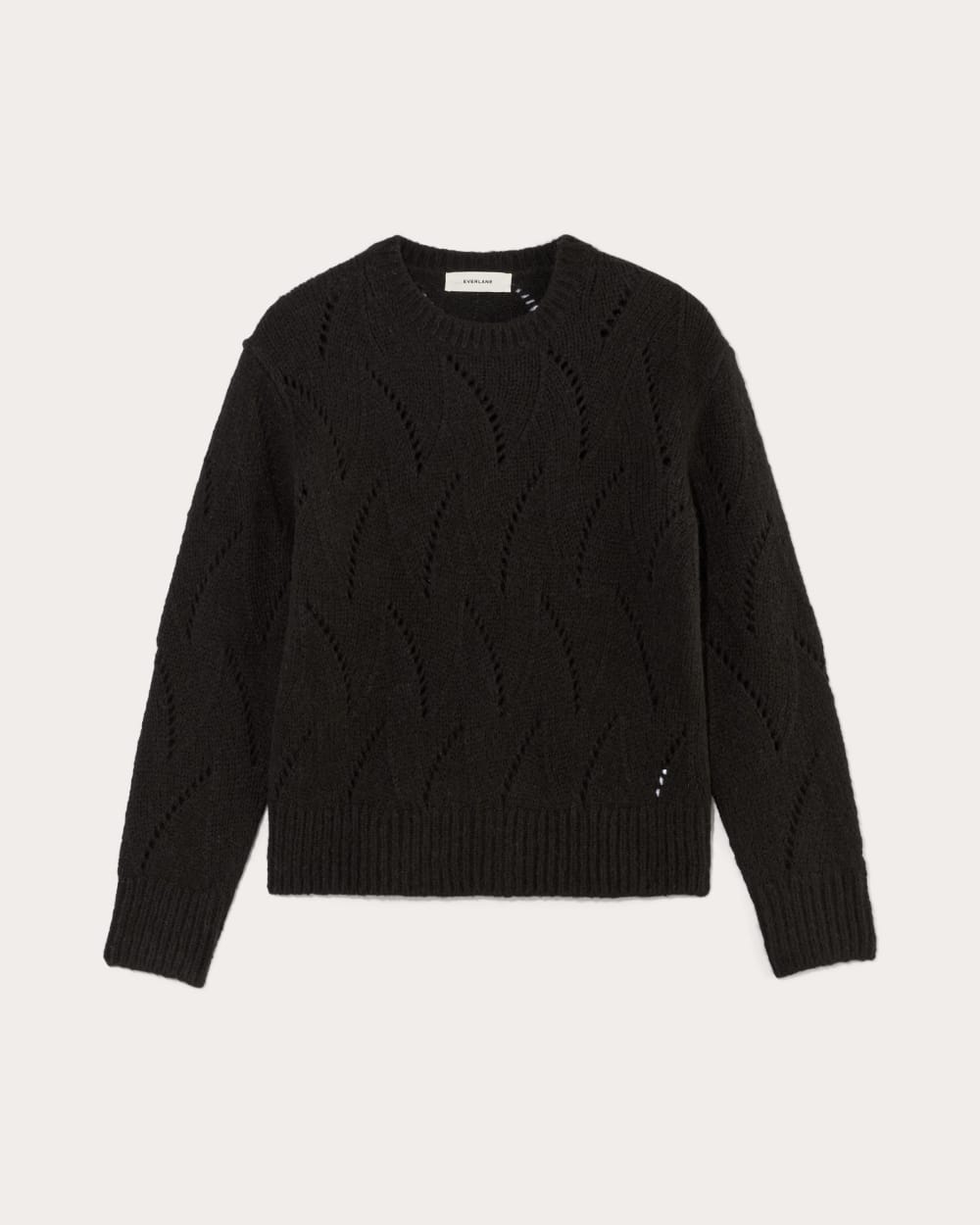 womens-pointelle-sweater-cloud-black | alt