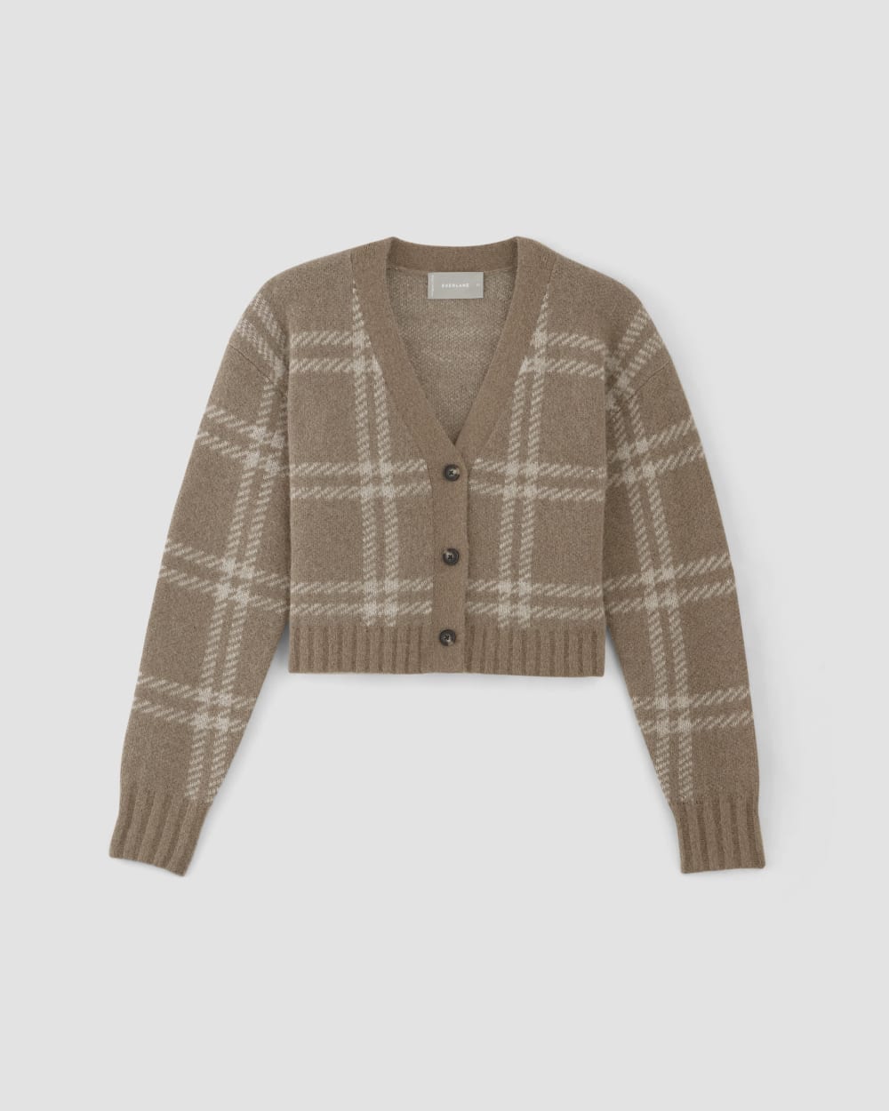 womens-alpaca-v-neck-cropped-cardigan-wheat-lightest-taupe | alt