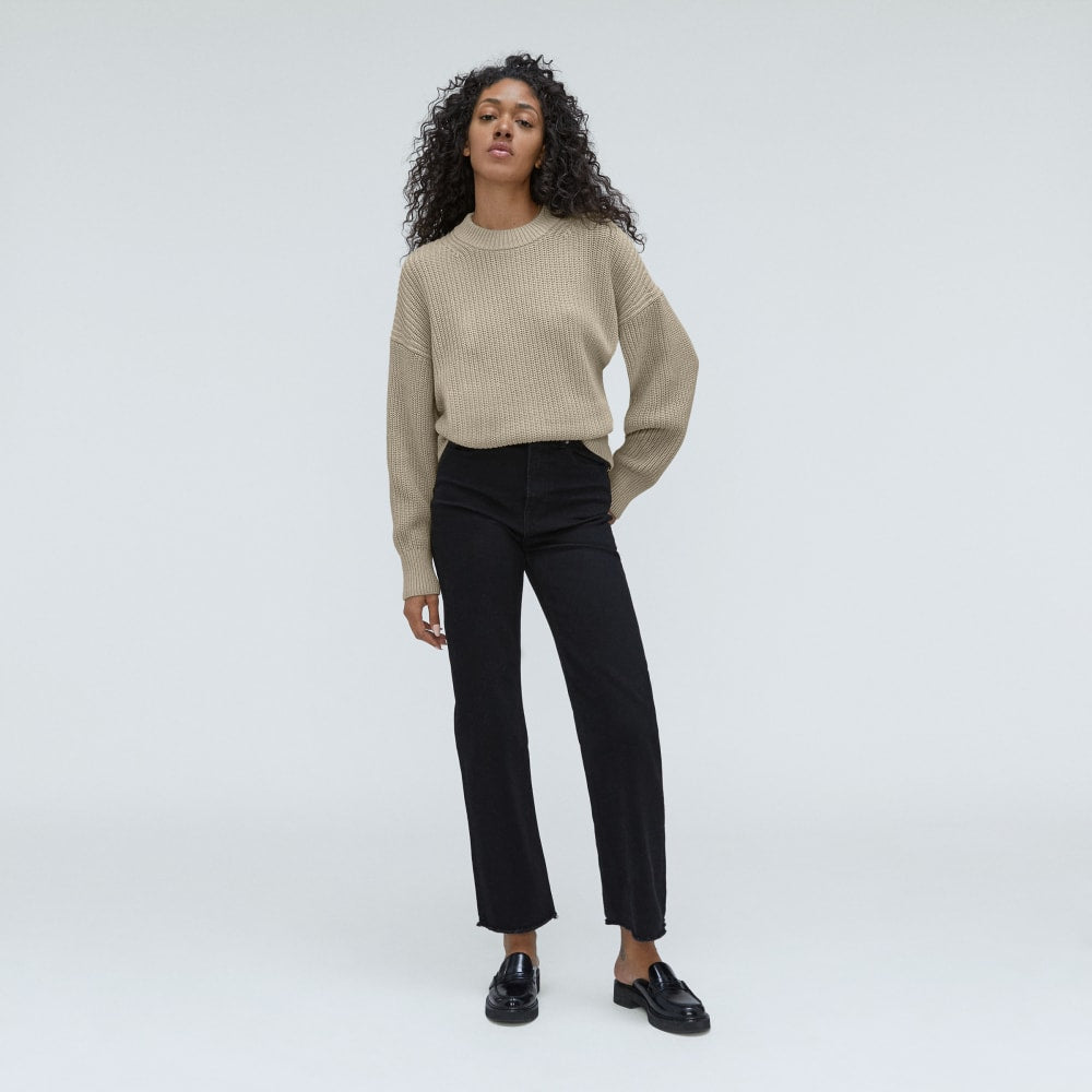 womens-texture-cotton-crew-trench-khaki