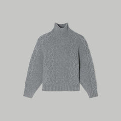 womens-felted-merino-cable-sweater-heathered-mid-grey | alt