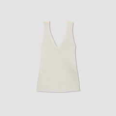 womens-ribbed-cotton-double-v-top-bone | alt