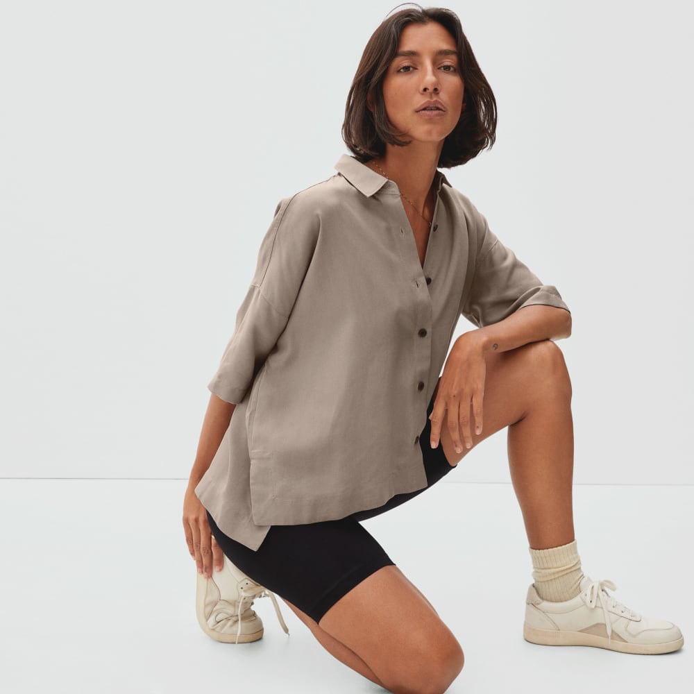 womens-drapey-square-shirt-hthr-brown | primary