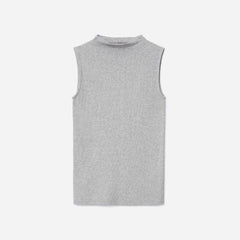 womens-pima-micro-rib-funnel-neck-tank-hthr-grey | alt