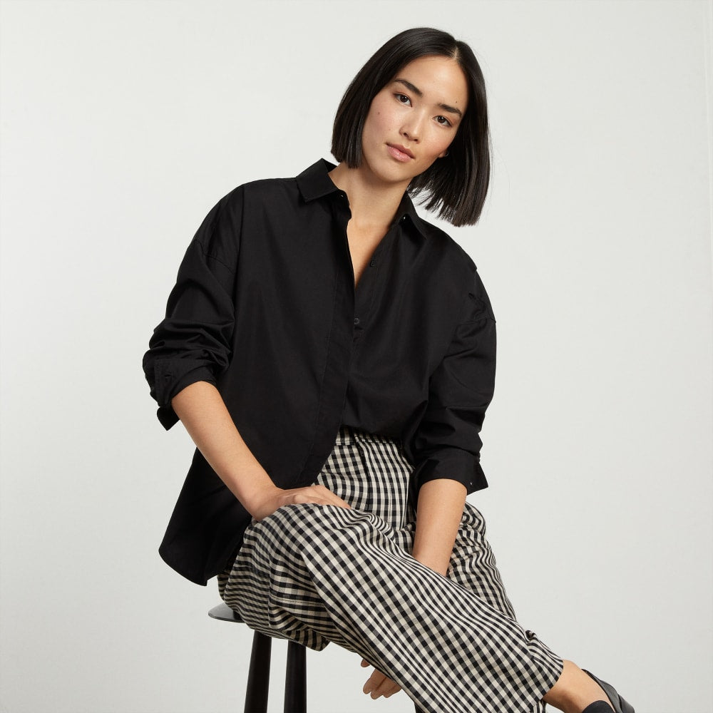 womens-oversized-poplin-shirt-black