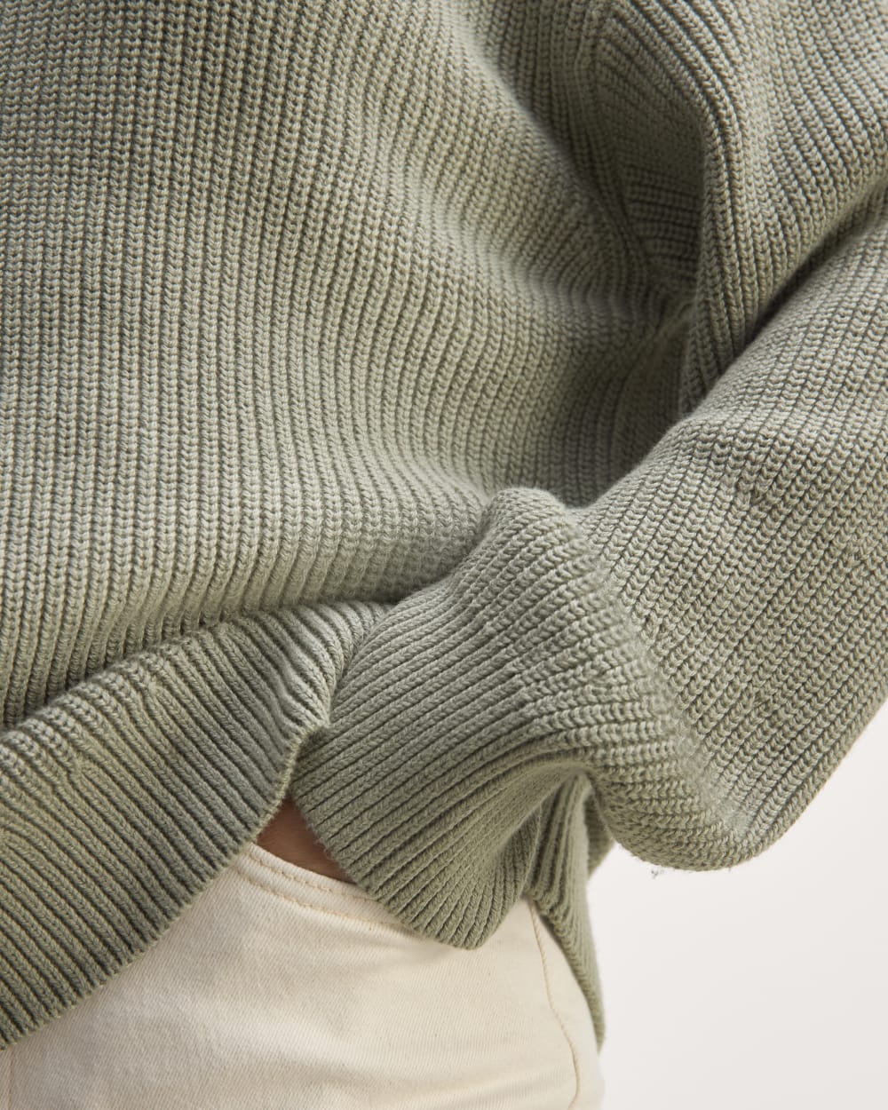womens-cotton-half-zip-sweater-sage-green