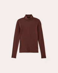 womens-supima-rib-turtleneck-dark-mahogany | alt