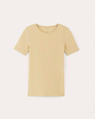 womens-supima-micro-rib-ss-crew-parsnip | alt