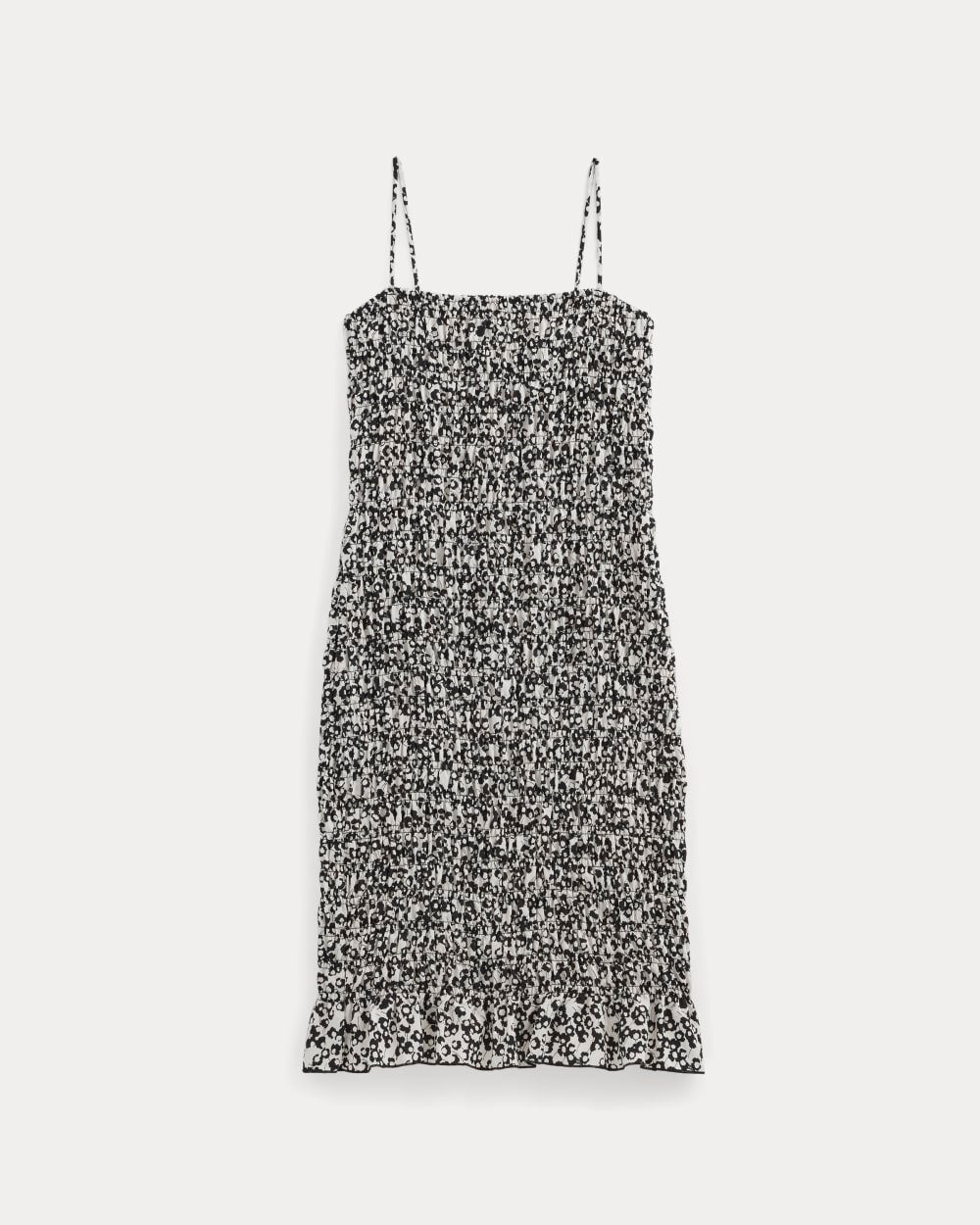 womens-smocked-column-dress-bone-black-floral | alt