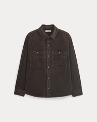 mens-wide-wale-corduroy-shirt-dark-chocolate | alt