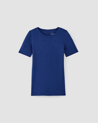 womens-supima-micro-rib-ss-crew-bellwether-blue | alt