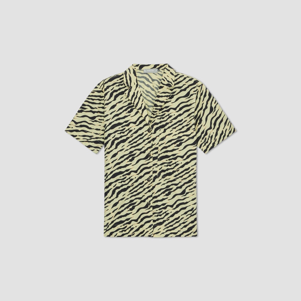 womens-poplin-camp-shirt-yellow-tiger-stripe | alt