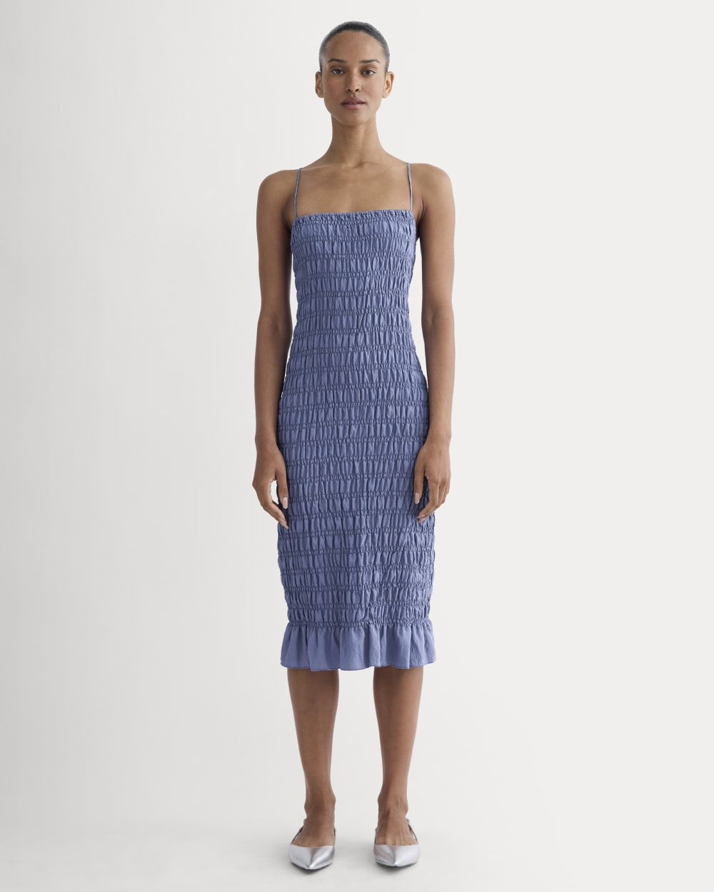 womens-smocked-column-dress-bluedusk | primary