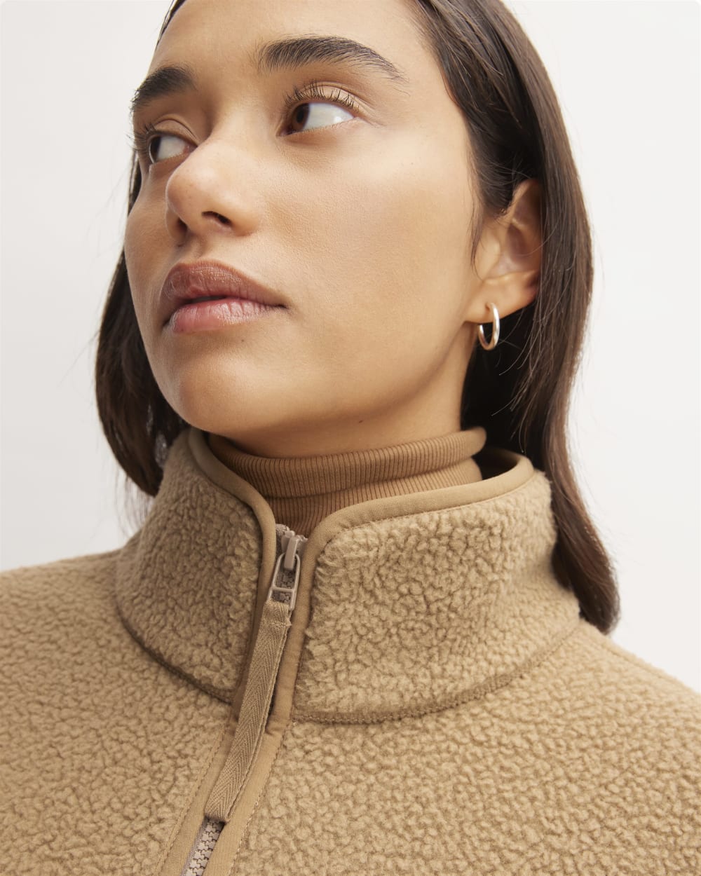 womens-renew-fleece-oversized-half-zip-tigers-eye-brown