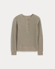 womens-cotton-waffle-henley-tee-oatmeal-heather | alt