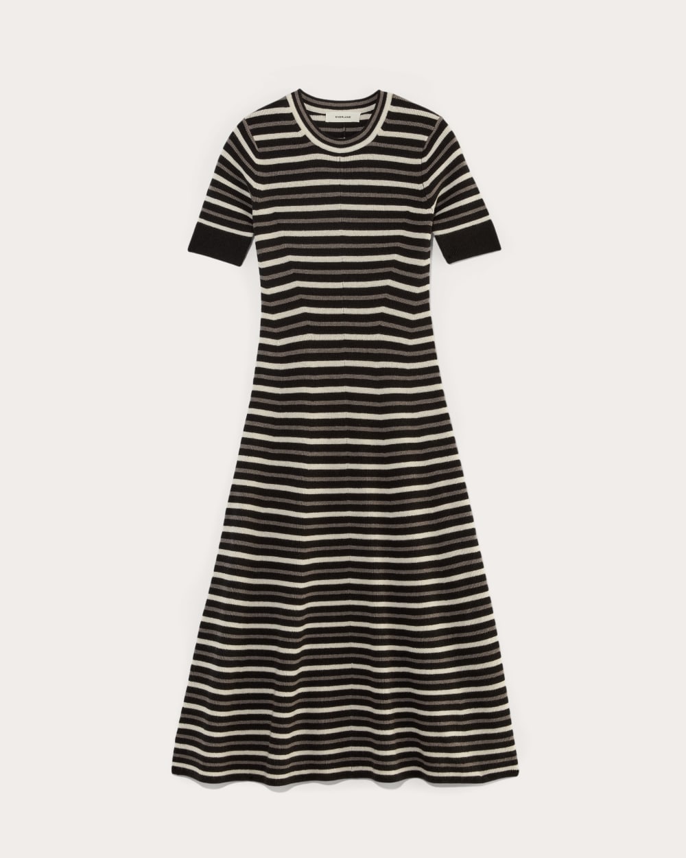 womens-cotton-blend-ribbed-sweater-dress-taupe-canvas-black | alt