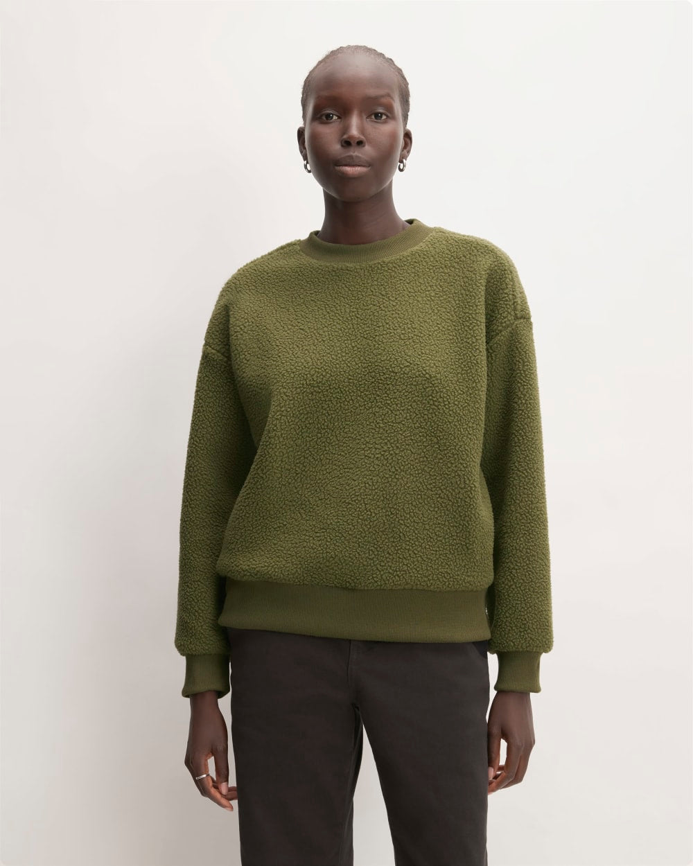 womens-renew-fleece-oversized-crew-kalamata | primary
