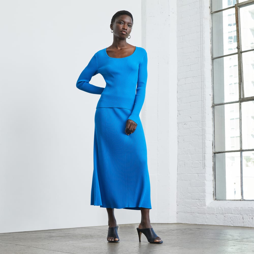 womens-ribbed-knit-skirt-brilliant-blue