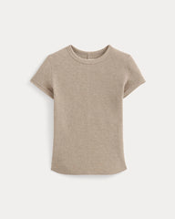 womens-shrunken-tee-in-cozy-waffle-heathered-oatmeal | alt