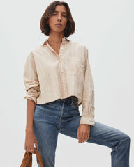 womens-silky-cttn-cropped-shirt-conven-golden-brown-stripe