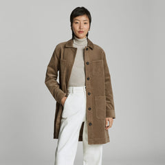 womens-corduroy-long-shirt-toasted-coconut | primary