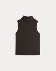 womens-cashmere-funnel-neck-tank-dark-chocolate | alt