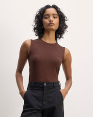 womens-form-crewneck-tank-dark-mahagony | primary