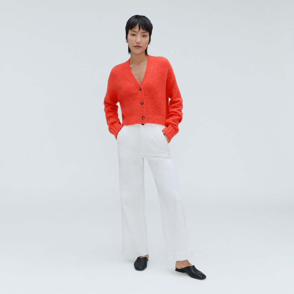 womens-alpaca-v-neck-cropped-cardigan-red-orange