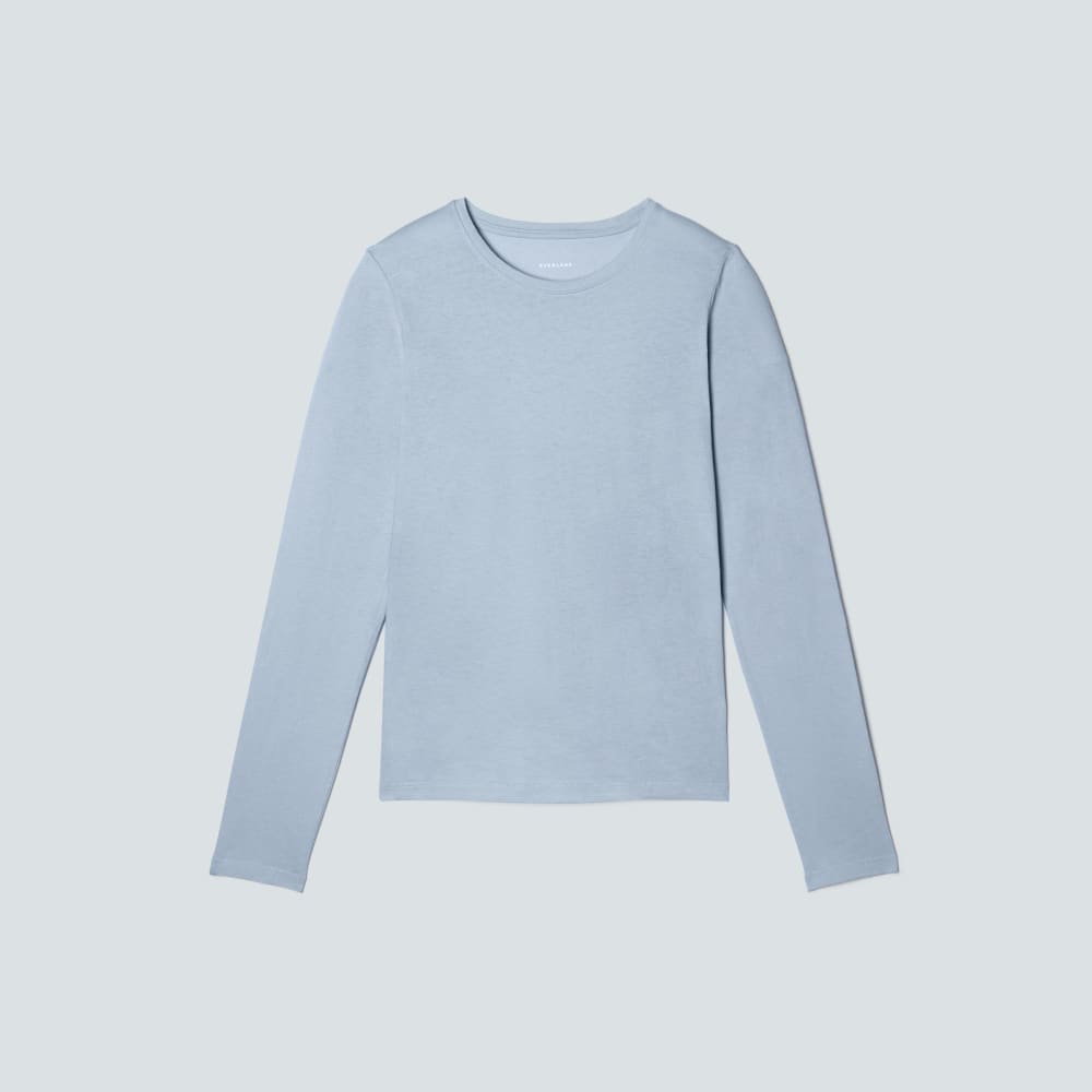 womens-organic-cotton-slim-ls-crew-mist | alt