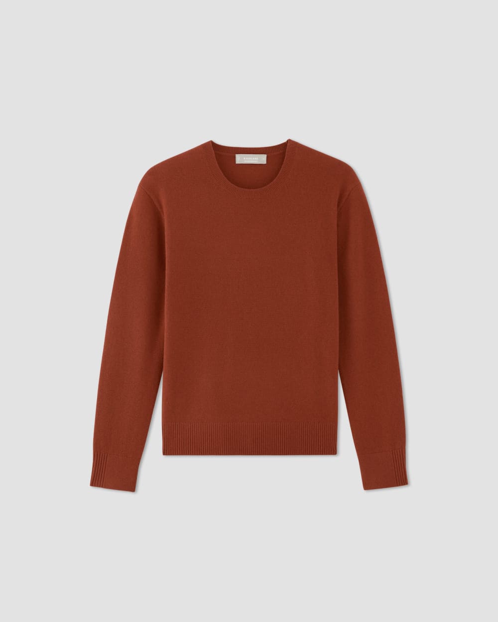 womens-cashmere-classic-crew-sweater-rusted-red | alt