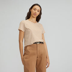 womens-organic-cotton-box-cut-tee-caramel-canvas-tan | primary