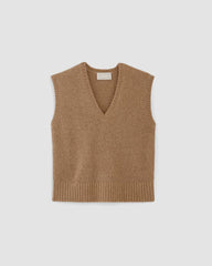 womens-alpaca-v-neck-vest-tigers-eye-brown | alt