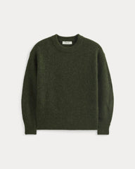 womens-alpaca-ribbed-cocoon-crew-dark-forest | alt