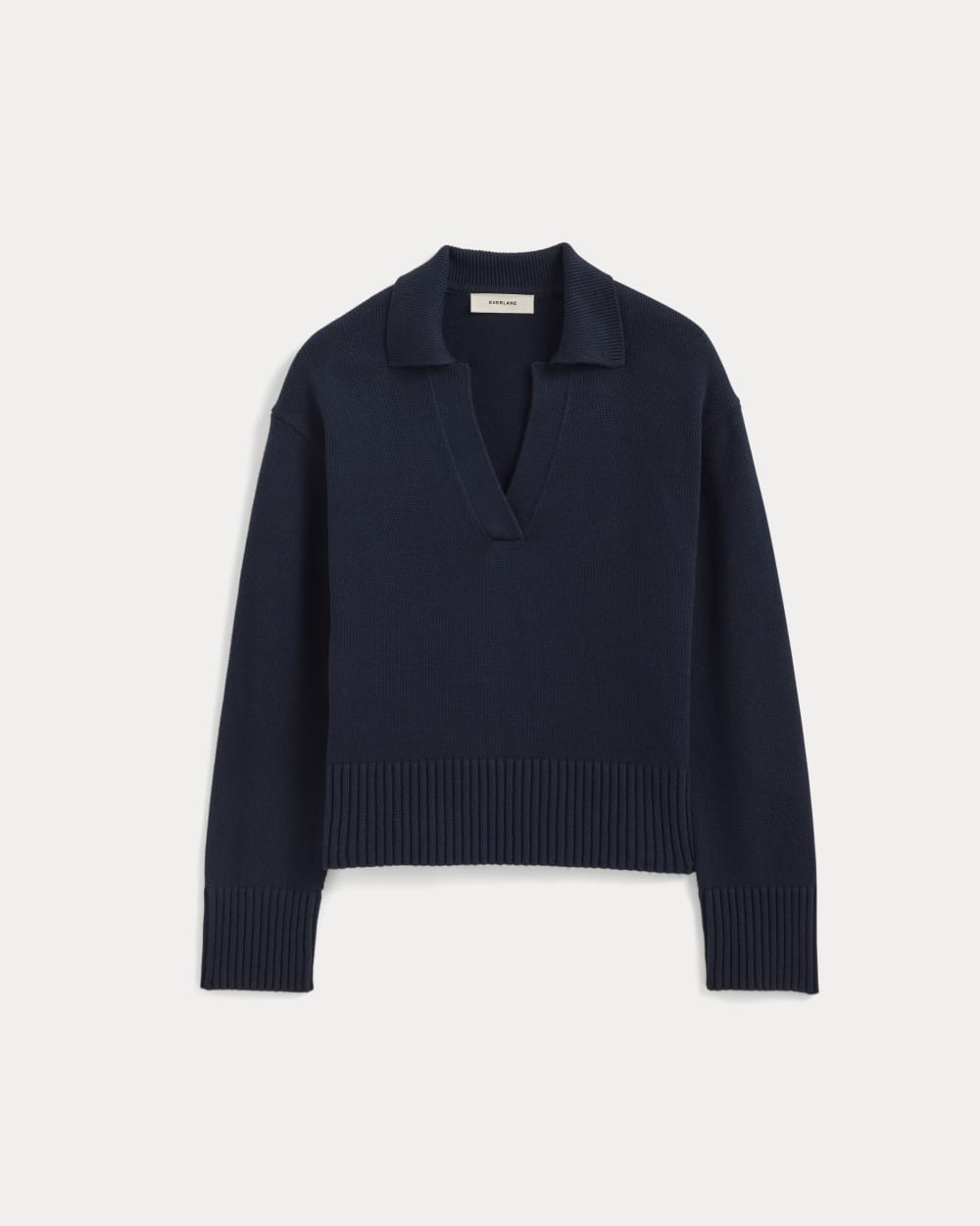 womens-cotton-boxy-polo-navy | alt