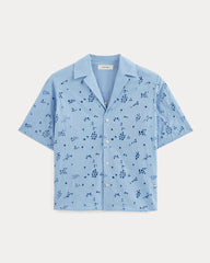 womens-eyelet-camp-shirt-skyblue | alt