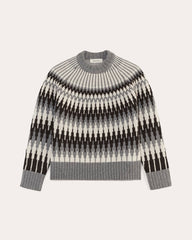 womens-fair-isle-crew-sweater-grey-black-fair-isle | alt