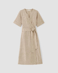 womens-short-sleeve-wrap-dress-cornstalk-chambray | alt