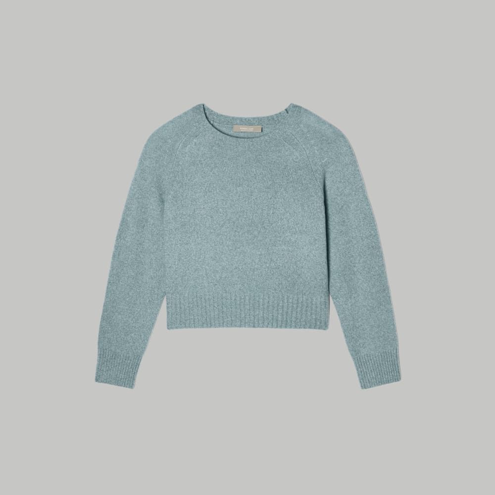 womens-recashmere-cropped-crew-sweater-spring-lake | alt